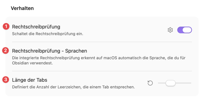 Einstellungen Verhalten