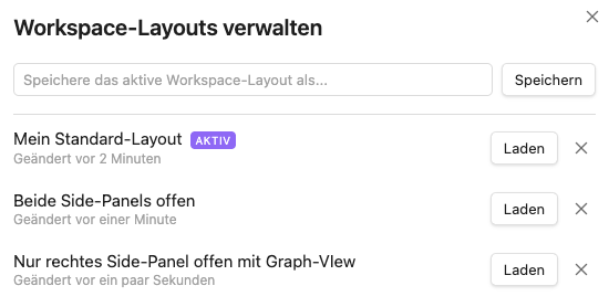 Workspaces Beispiel