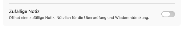 Zufällige Notiz